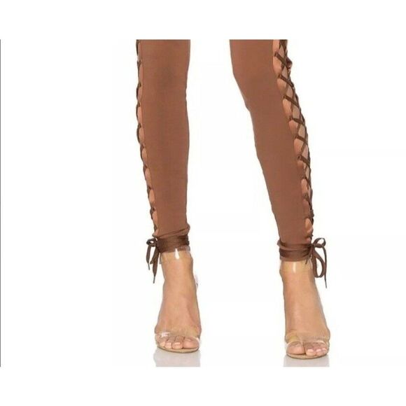 NWT FENTY PUMA Sz S BOXING BOMBER LACING LEGGINGS - Picture 4 of 6